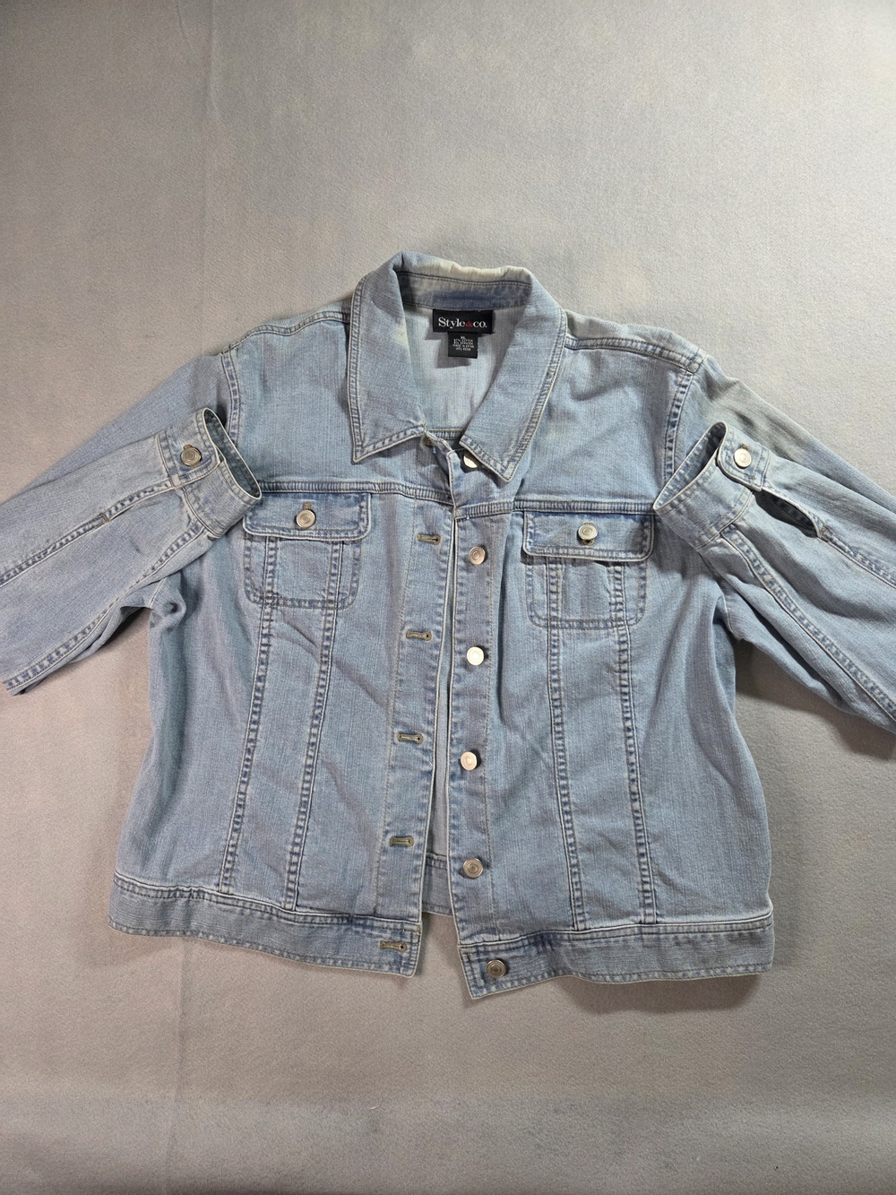 Style & Co. Light Wash Denim Jacket - Women's